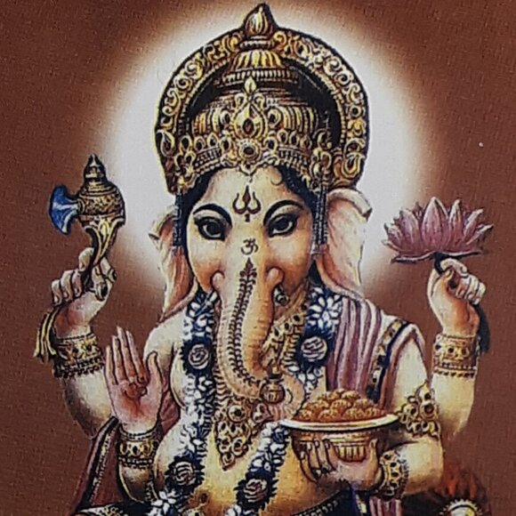 One Free With One Tapestry OR One Book Ganesh Hindu Satya Card Postcard - Picture 2 of 5
